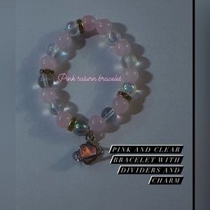 Pink Saturn Bracelet
